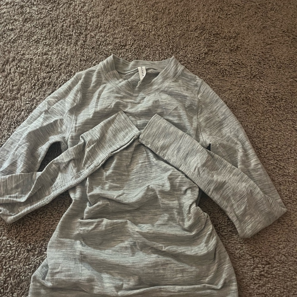 Gray athleta Long Sleeve Top
